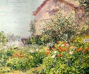 Frank Alfred Bicknell Miss Florence Griswald's Garden oil